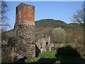 Crusher House with chimney, Snailbeach Lead Mine