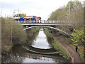 Sheffield Supertram crosses canal