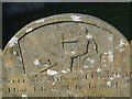 SX4968 : Buckland Monachorum - gravestone detail by Sarah Smith