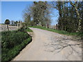 View north towards a bend on the Imdel Cross road