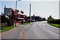 The B4098 Tamworth Road at Fillongley