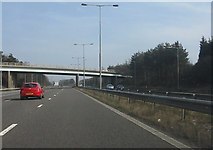 SD5004 : M58 motorway - Pimbo Lane bridge by Peter Whatley