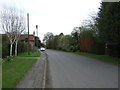 Road heading south through Hawksworth village