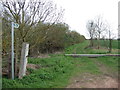 Farm track (footpath) running south from Hawton