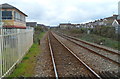 Railway lines west of Glanmor Road level crossing, Llanelli