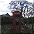 Phone box at Stacey Bank