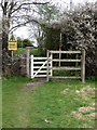 Gate to the path over the railway