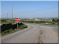 The Ballyfern Road at its junction with Sentry Box Road