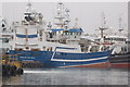 Modern trawlers in Fraserburgh harbour