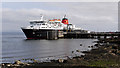 Ferry at pier, Brodick