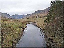 NO3272 : River South Esk looking upstream from Clova Bridge by Oliver Dixon