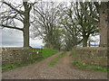 Bridleway from the road in Little Newsham