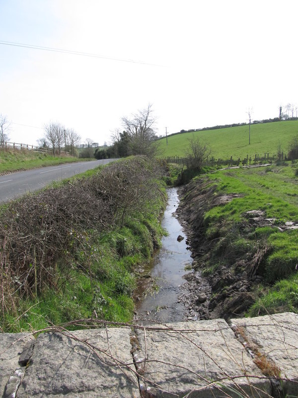 Drainage ditch alongside the... © Eric Jones :: Geograph Ireland