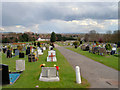 Pinner New Cemetery, looking towards Wealdstone