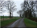 Lane heading south towards Crakehill