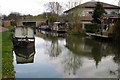 Barges at the Stantonbury Moorings