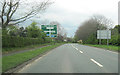 SJ5561 : Approaching Four Lane Ends crossroads by John Firth