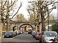 TQ2381 : Railway viaduct over Silchester Road by Stephen Craven