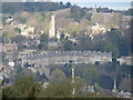 View of Royal Crescent from Abbey Cemetery