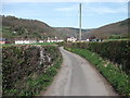 Lane approaching Llwynmawr