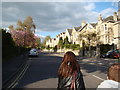 View up Marlborough Buildings from Upper Bristol Road