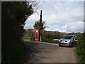 Telephone box at Valley View near Farway