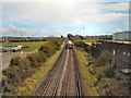 Train nearing Durrington Station