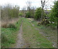 Track and footpath to Groby