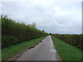 Lane running west towards Broughton Clays