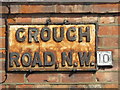 Sign for Crouch Road, NW10