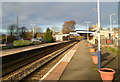 A view NW along Stroud railway station