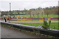 Wall and playground Gregory Boulevard