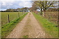 Track and footpath, Gatcombe Farm