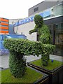 SK3587 : Snooker topiary outside Sheffield's Crucible theatre by Steve  Fareham