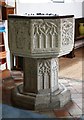 All Saints, Honington - Font