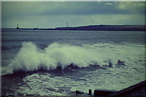 NJ9506 : Waves at Aberdeen Beach by Colin Smith