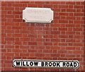 Willow Brook Road/Kimberley Houses signs