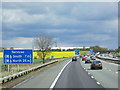 The M56 towards junction 9 and the M6