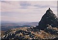 NN5865 : Splendid summit cairn on Beinn Mholach by Russel Wills