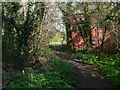 Path and pavilion on the Aylestone Playing Fields