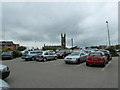 Looking from Decathlon Car Park towards St Mary