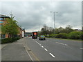 Looking east-northeast along the A61