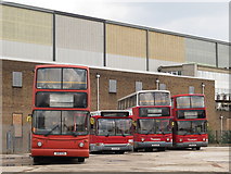 TQ2083 : More dead buses, Acton Lane / North Acton Road, NW10 by Mike Quinn