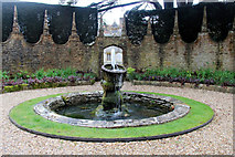 SY7794 : Fountain, Athelhampton House, Dorset by Christine Matthews