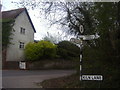 Kiln Lane at the junction of High Street Buriton