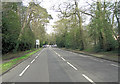 Woodham Lane approaches junction with Sheerwater Road