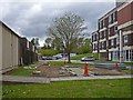 North Devon District Hospital at the former site of porta-cabins looking towards the old social club