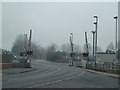 Whitley Bridge - misty level crossing