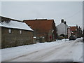 Cross Lane Alkborough in the snow