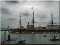 SU6200 : HMS Warrior - Portsmouth Harbour by Paul Gillett